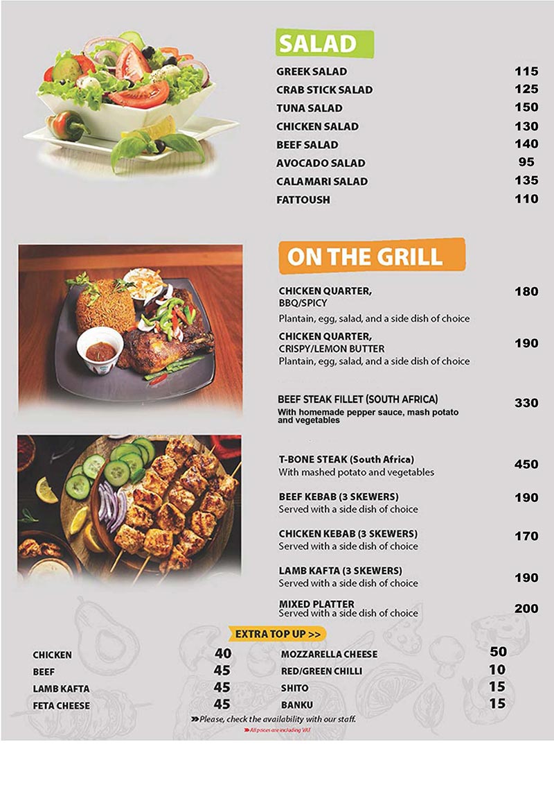 Menu Page 3